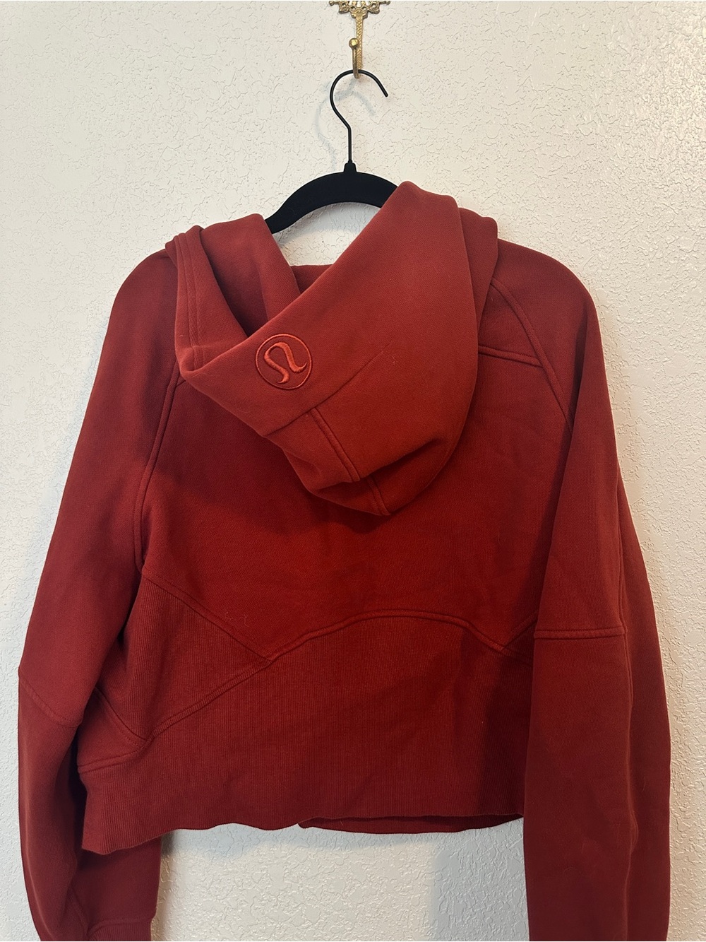 lululemon athletica Scuba Full zip Brick Red / Orange Hoodie